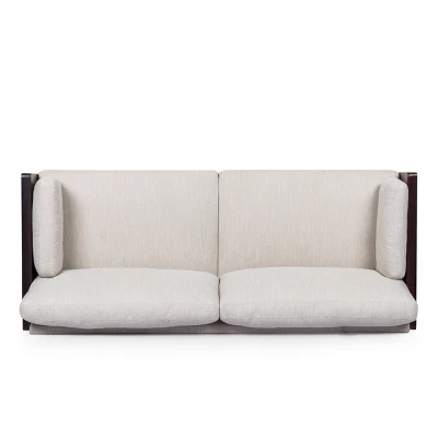 Sofia Mid-Century Modern Upholstered 3 Seater Sofa - Christopher Knight Home - Image 4