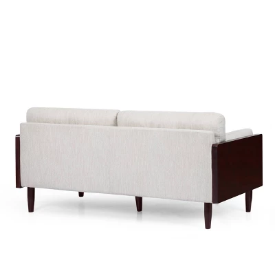 Sofia Mid-Century Modern Upholstered 3 Seater Sofa - Christopher Knight Home - Image 2