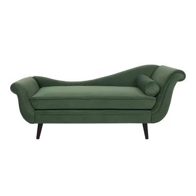 Calvert Contemporary Scroll Arms Velvet Chaise Lounge - Christopher Knight Home - Image 10