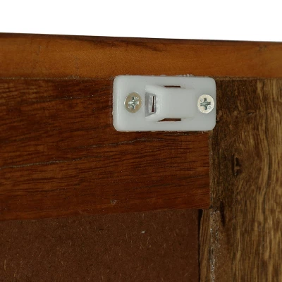 Greenler Boho Handcrafted 2 Door Wood Sideboard Natural/Multi Colored - Christopher Knight Home - Image 9