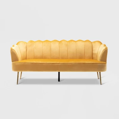 Reitz Modern Glam Velvet Channel Stitch 3 Seater Shell Sofa - Christopher Knight Home - Image 12