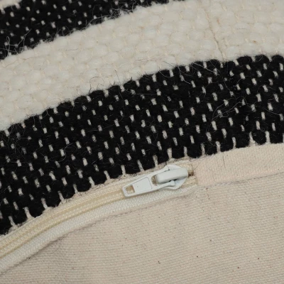 Lucknow Boho Handcrafted Fabric Cylinder Pouf - Christopher Knight Home - Image 6