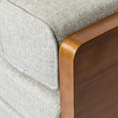 Keairns Mid Century Modern Tufted Double End Chaise Lounge With Bolster Pillows - Christopher Knight Home - Image 8