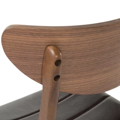 5pc Anise Dining Set Natural Walnut/Dark Brown - Christopher Knight Home - Image 2