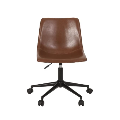 Jarvi Contemporary Upholstered Swivel Office Chair With Rolling Casters - Christopher Knight Home - Image 13