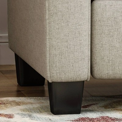 Bernietta Mid-Century Modern Minimal Loveseat Beige - Christopher Knight Home - Image 5