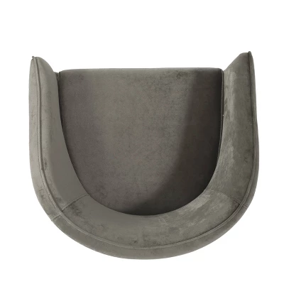 Grelton Modern Glam Velvet Club Chair With Hairpin Legs - Christopher Knight Home - Image 4