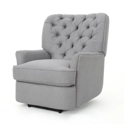 Salomo Tufted Fabric Power Recliner - Christopher Knight Home - Image 7
