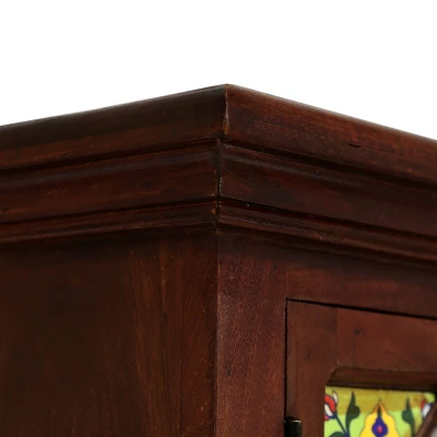 Pocatello Handcrafted Boho Mango Wood Nightstand Walnut - Christopher Knight Home - Image 9