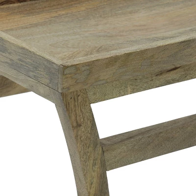 Meagher Rustic Handcrafted Mango Wood Console Table Natural - Christopher Knight Home - Image 6