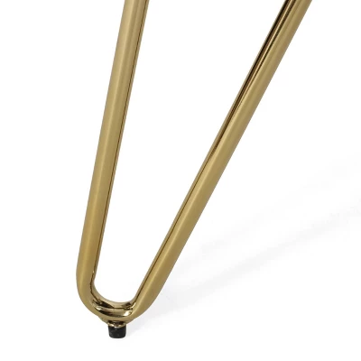 Grelton Modern Glam Velvet Club Chair With Hairpin Legs - Christopher Knight Home - Image 6