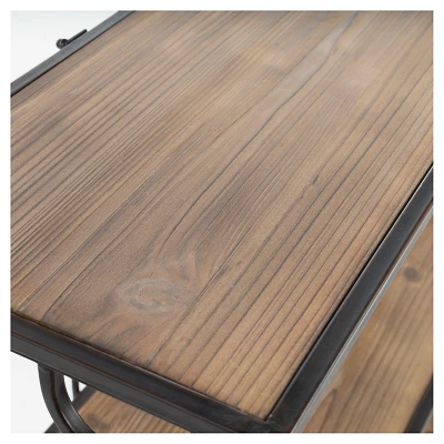 Marseille 34" 3-Shelf Rustic Bookcase - Natural - Christopher Knight Home - Image 3