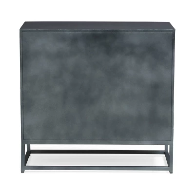 Conley Handcrafted Modern Industrial 2 Door Cabinet Gray/Black - Christopher Knight Home - Image 7