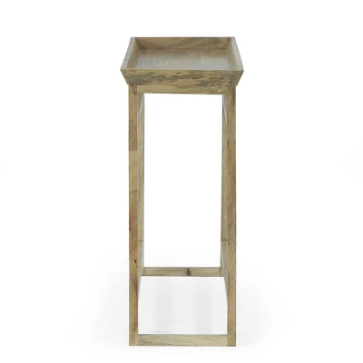 Meagher Rustic Handcrafted Mango Wood Console Table Natural - Christopher Knight Home - Image 2