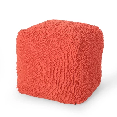Moloney Modern Microfiber Chenille Cube Pouf - Christopher Knight Home - Image 10