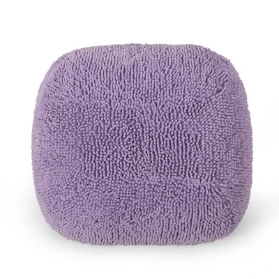 Moloney Modern Microfiber Chenille Round Pouf - Christopher Knight Home - Image 6