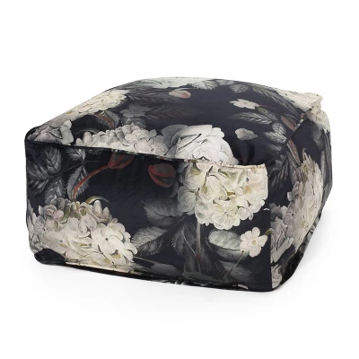Reigle Traditional Large Fabric Pouf - Christopher Knight Home - Image 3