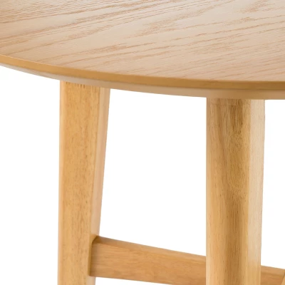 Tenley Pub Round Bar Height Table Oak - Christopher Knight Home - Image 3