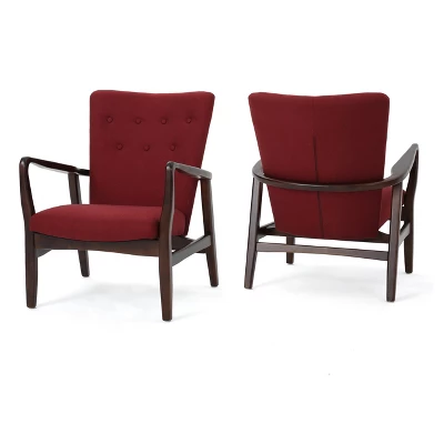Set Of 2 Becker Upholstered Armchairs - Christopher Knight Home - Image 6
