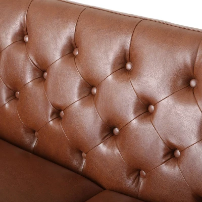 Rockney Contemporary Upholstered Tufted Loveseat - Christopher Knight Home - Image 7