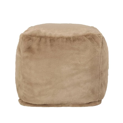 Cube Silkie Modern Glam Faux Fur Pouf - Christopher Knight Home - Image 11