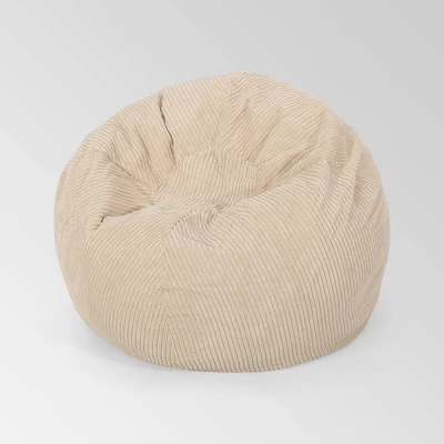 Kenli 3' Modern Corduroy Beanbag - Christopher Knight Home - Image 6