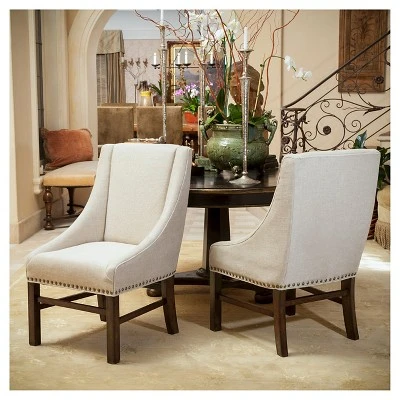 Set Of 2 James Dining Chair Set Natural - Christopher Knight Home - Image 3