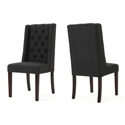 Set Of 2 Blythe Tufted Dining Chairs - Christopher Knight Home - Image 5