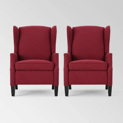 Set Of 2 Wescott Contemporary Fabric Recliners - Christopher Knight Home - Image 14