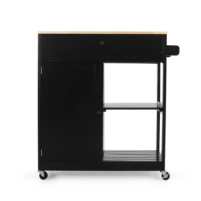 Telfair Kitchen Cart With Wheels - Christopher Knight Home - Image 11