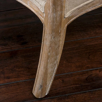 Crenshaw Fabric Wing Chair Beige - Christopher Knight Home - Image 3