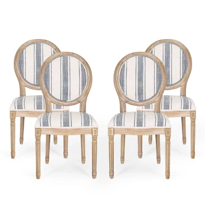 Set Of 4 Phinnaeus French Country Fabric Dining Chairs - Christopher Knight Home - Image 13