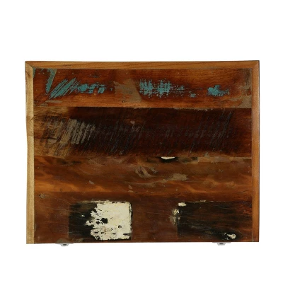 Greenler Boho Handcrafted 2 Door Wood Sideboard Natural/Multi Colored - Christopher Knight Home - Image 6