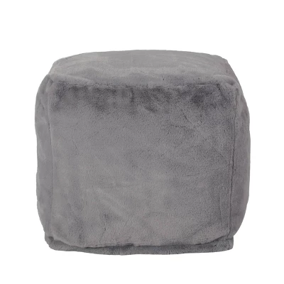 Cube Silkie Modern Glam Faux Fur Pouf - Christopher Knight Home - Image 8