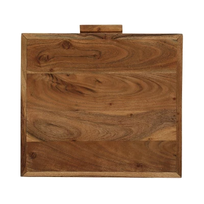 Set Of 2 Wadley Boho Handcrafted Acacia Wood Nightstands Natural - Christopher Knight Home - Image 9