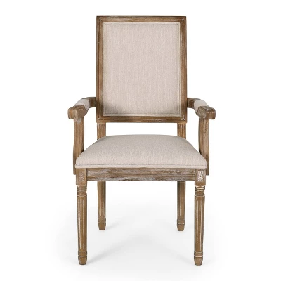 Set Of 4 Maria French Country Wood Upholstered Dining Chairs - Christopher Knight Home - Image 2