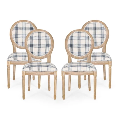 Set Of 4 Phinnaeus French Country Fabric Dining Chairs - Christopher Knight Home - Image 12