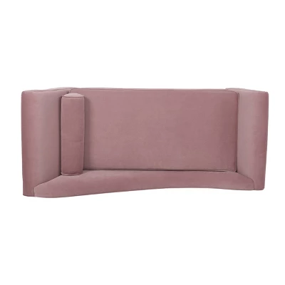 Calvert Contemporary Scroll Arms Velvet Chaise Lounge - Christopher Knight Home - Image 3