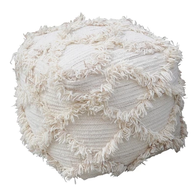 Jucar Handcrafted Boho Fabric Cube Pouf - Christopher Knight Home - Image 9