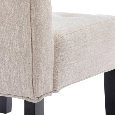 Set Of 2 Lewis Contemporary Fabric Tufted Slipper Chairs - Christopher Knight Home - Image 5