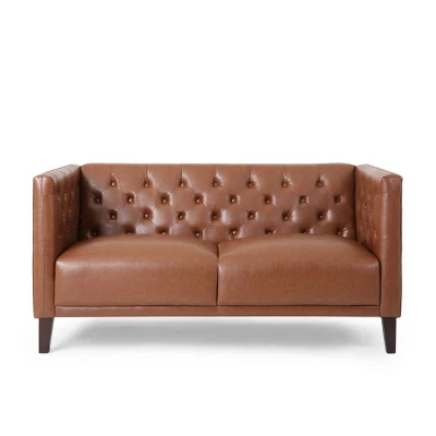 Rockney Contemporary Upholstered Tufted Loveseat - Christopher Knight Home - Image 10