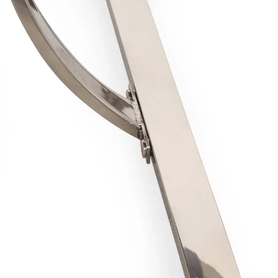 Pearsall Modern Channel Stitch Chaise Lounge Cognac Brown/Silver - Christopher Knight Home - Image 2