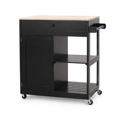 Telfair Kitchen Cart With Wheels - Christopher Knight Home - Image 4
