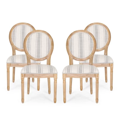 Set Of 4 Phinnaeus French Country Fabric Dining Chairs - Christopher Knight Home - Image 15