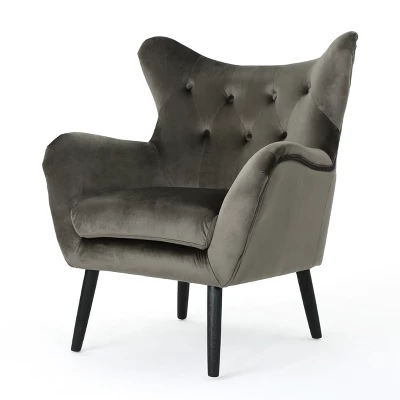 Alyssa New Velvet Armchair - Christopher Knight Home - Image 11