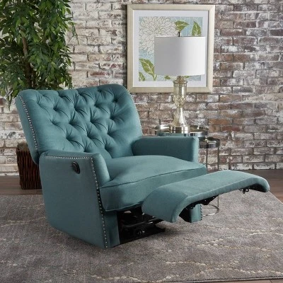 Salomo Tufted Fabric Power Recliner - Christopher Knight Home - Image 3