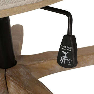 Coulee Contemporary Fabric Upholstered Roll Back Swivel Office Chair - Christopher Knight Home - Image 9