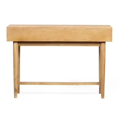 Warthen Boho Handcrafted 4 Drawer Console Table Natural - Christopher Knight Home - Image 6