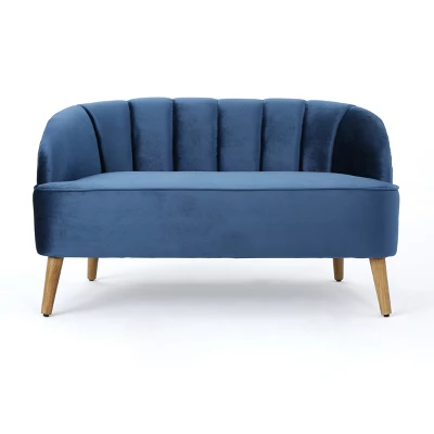 Amaia Modern New Velvet Settee - Christopher Knight Home - Image 6