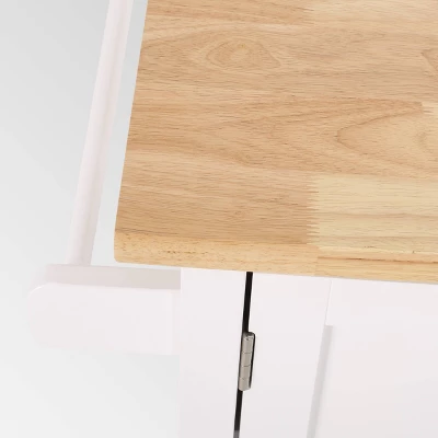 Finzer Farmhouse Kitchen Cart White - Christopher Knight Home - Image 3